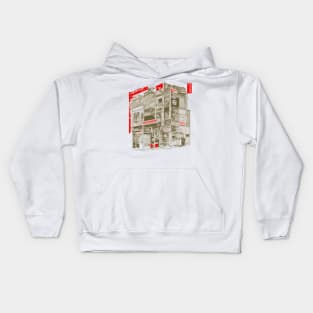 a Big Ramen Store in Old Japan Kids Hoodie